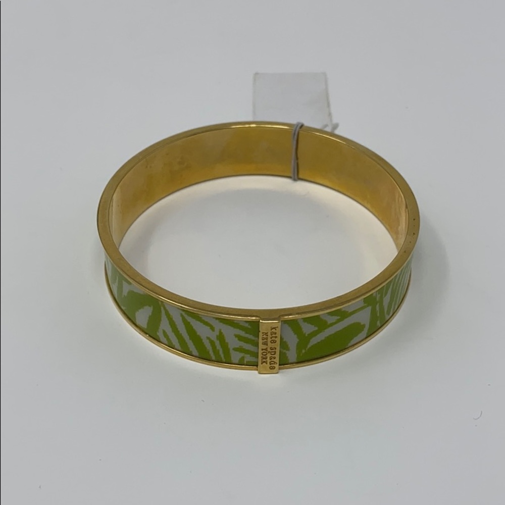 Kate Spade palm leaf bangle bracelet